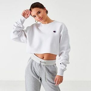 Champion NWT Reverse Weave Crop Crew Warm Sweatshirt